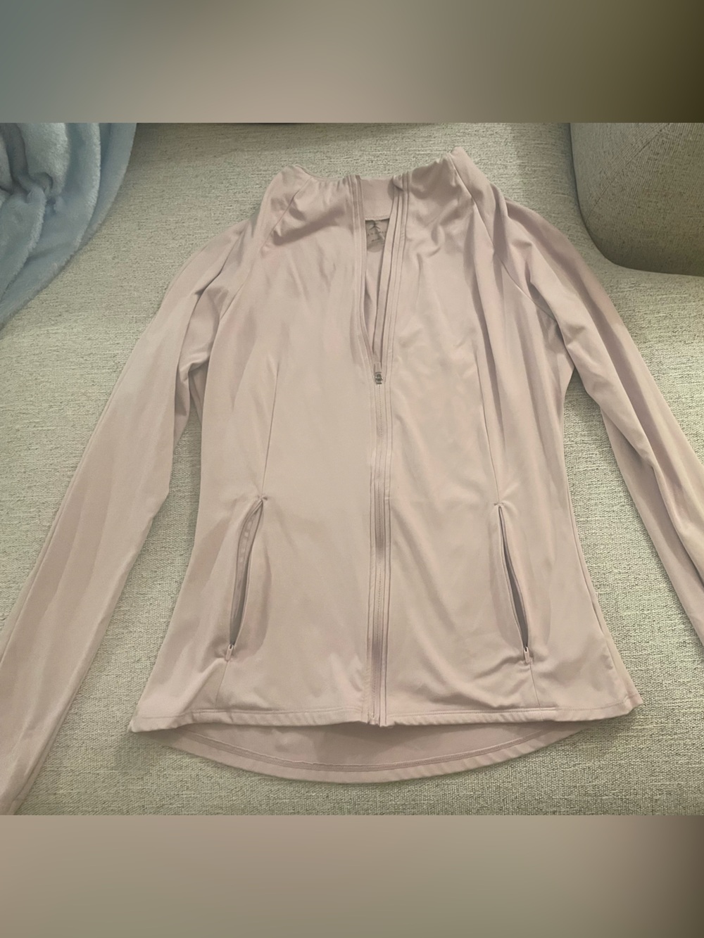 Danskin Pale Blush Athletic Zip Jacket